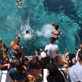 Easter Sunday on Nafsikia II in the Blue Lagoon, Cyprus