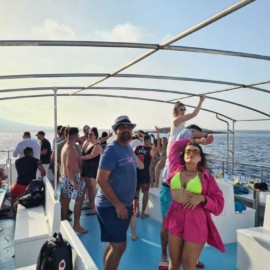 Events and Parties on Nafsika II in the Blue Lagoon, Cyprus